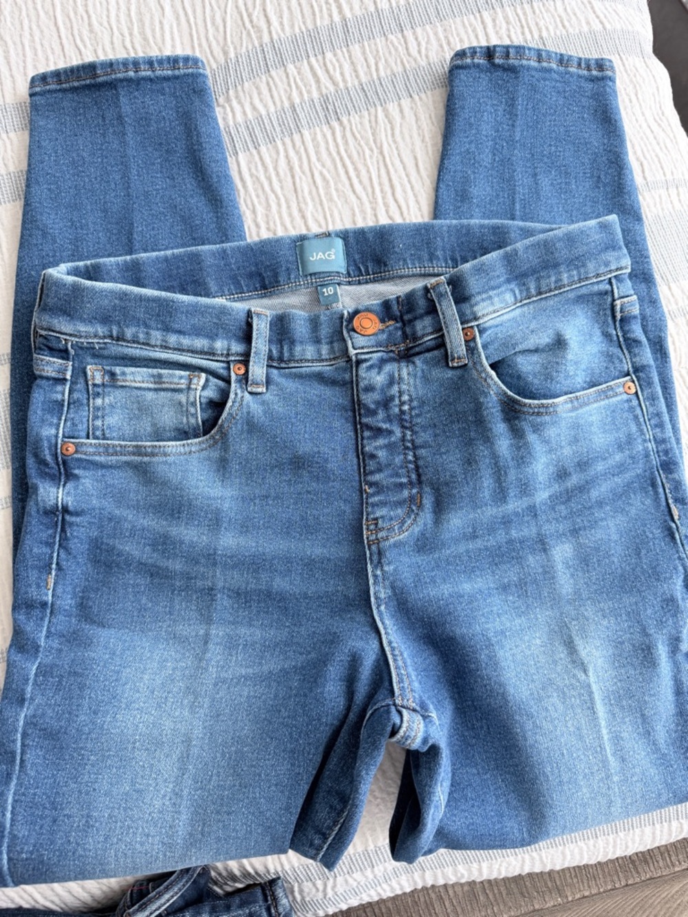 Jag Jeans Skinny Mid Blue Stretch Denim